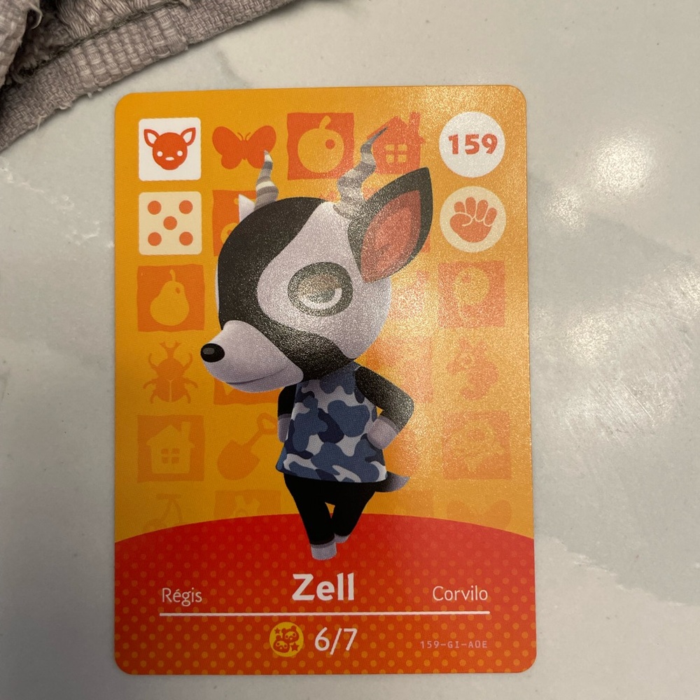 Animal Crossing New Horizon Amiibo - Zell